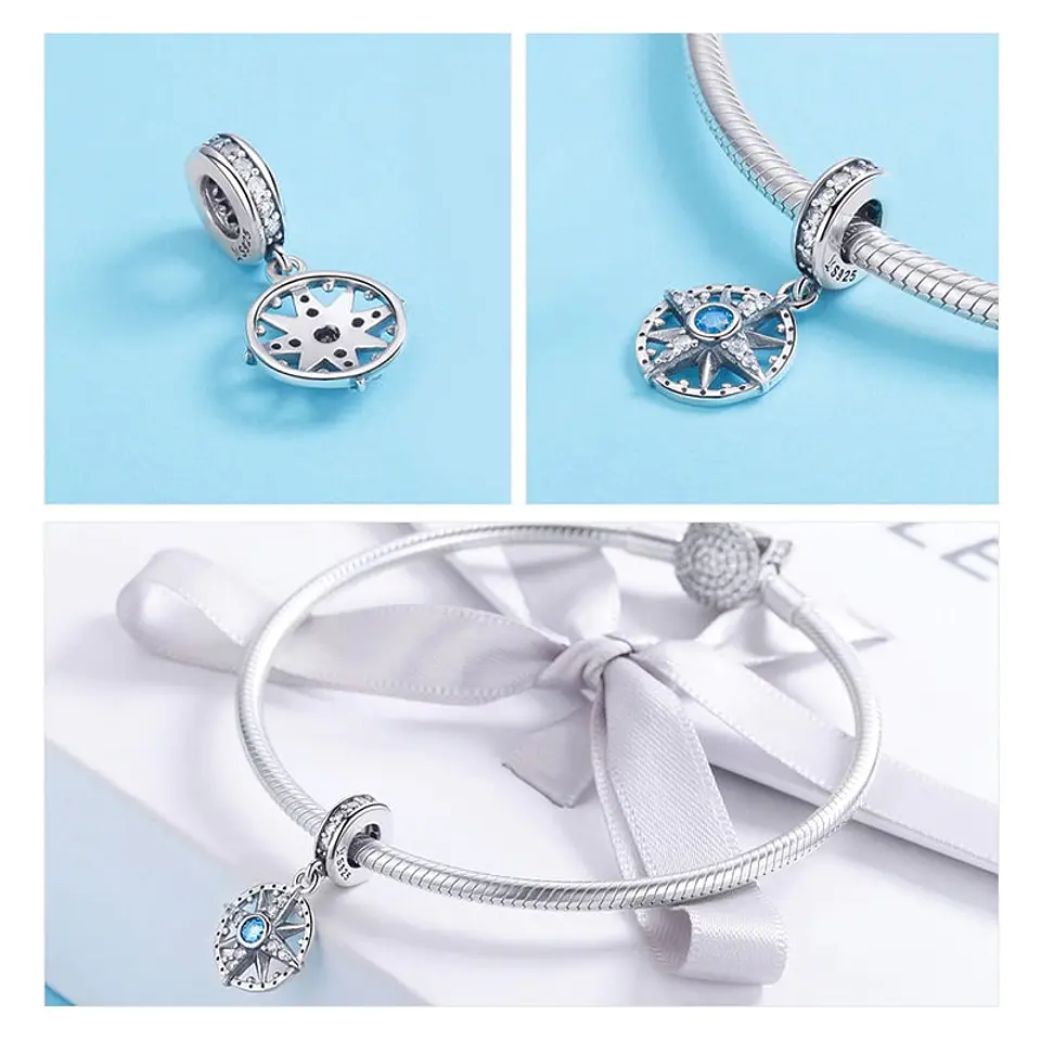 Charm Dije Plata 925 Estrella Nautica 3