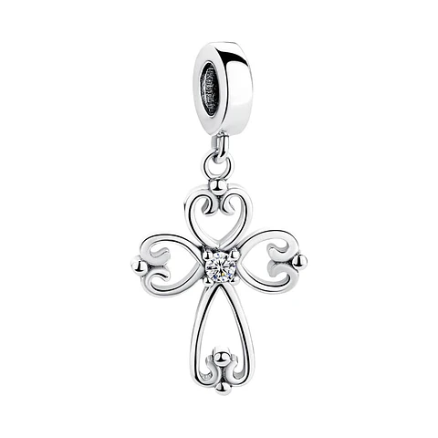 Charm Plata 925 Cruz Elegante