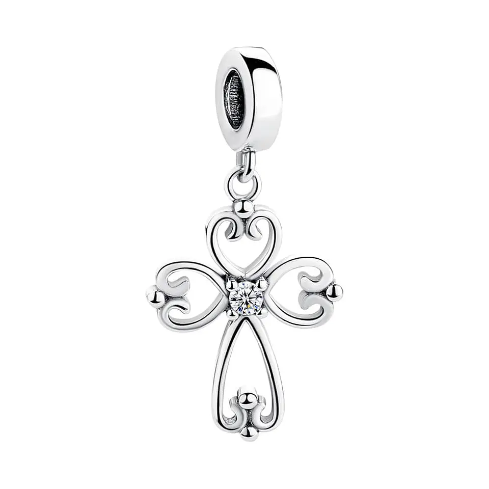 Charm Plata 925 Cruz Elegante 1