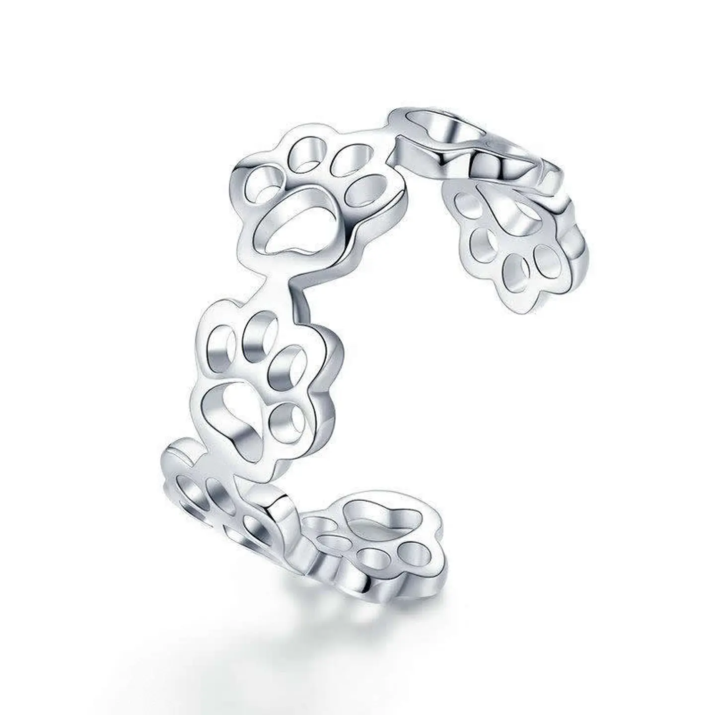 Anillo Plata 925 Patitas Perro 1