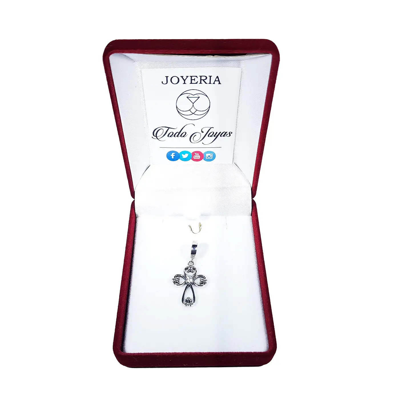Charm Plata 925 Cruz Elegante 2