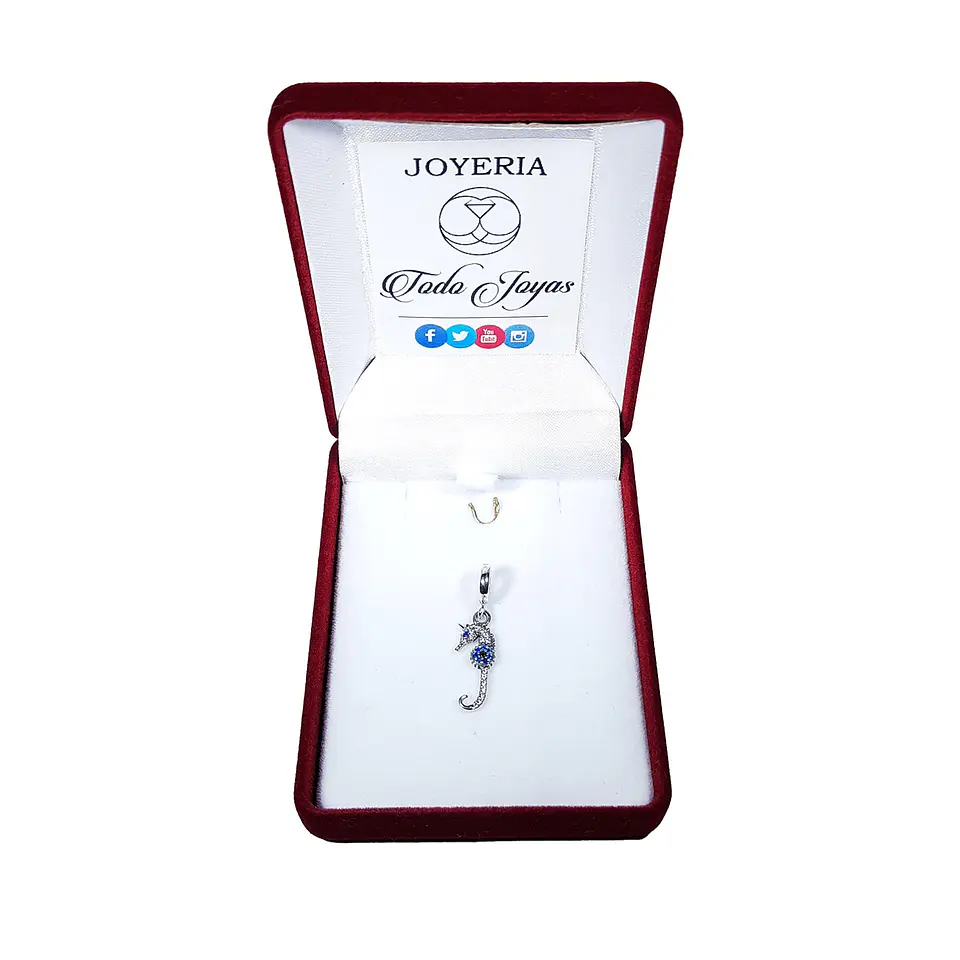 Charm Dije Plata 925 Caballito de Mar 2