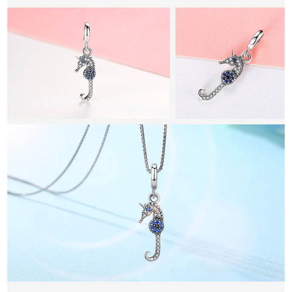 Charm Dije Plata 925 Caballito de Mar 4