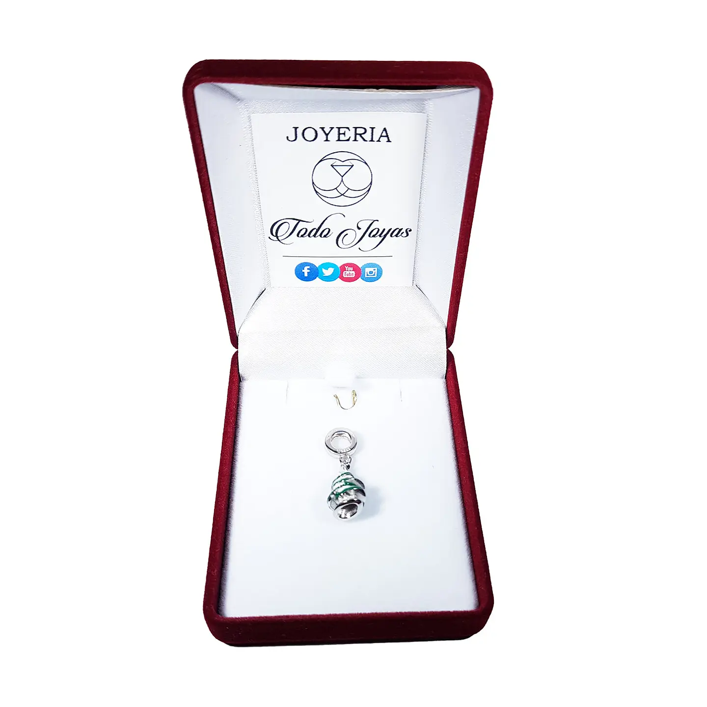 Charm Dije Plata 925 Arbol de Navidad 2