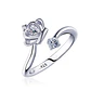 Anillo Corona con Circones Plateado - Miniatura 1