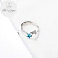 Anillo Estrella Azul Plateado - Miniatura 3