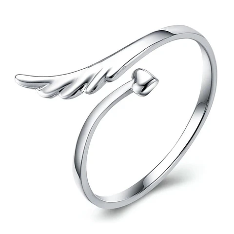 Anillo Ala Plateado