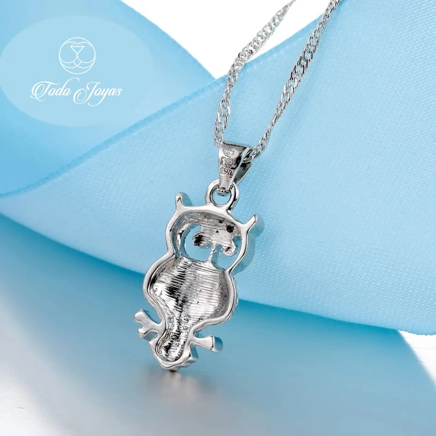Conjunto Buho con Circones Plateado 6