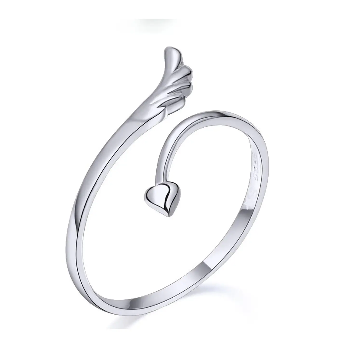 Anillo Ala Plateado 3