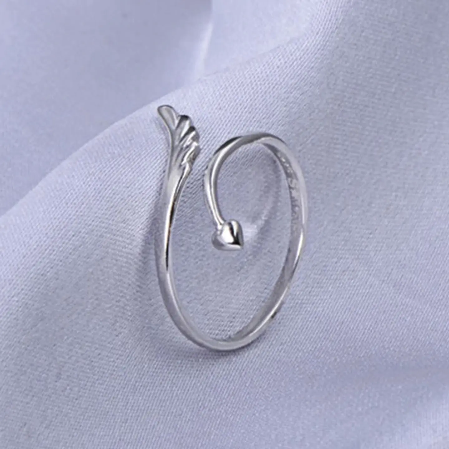 Anillo Ala Plateado 4