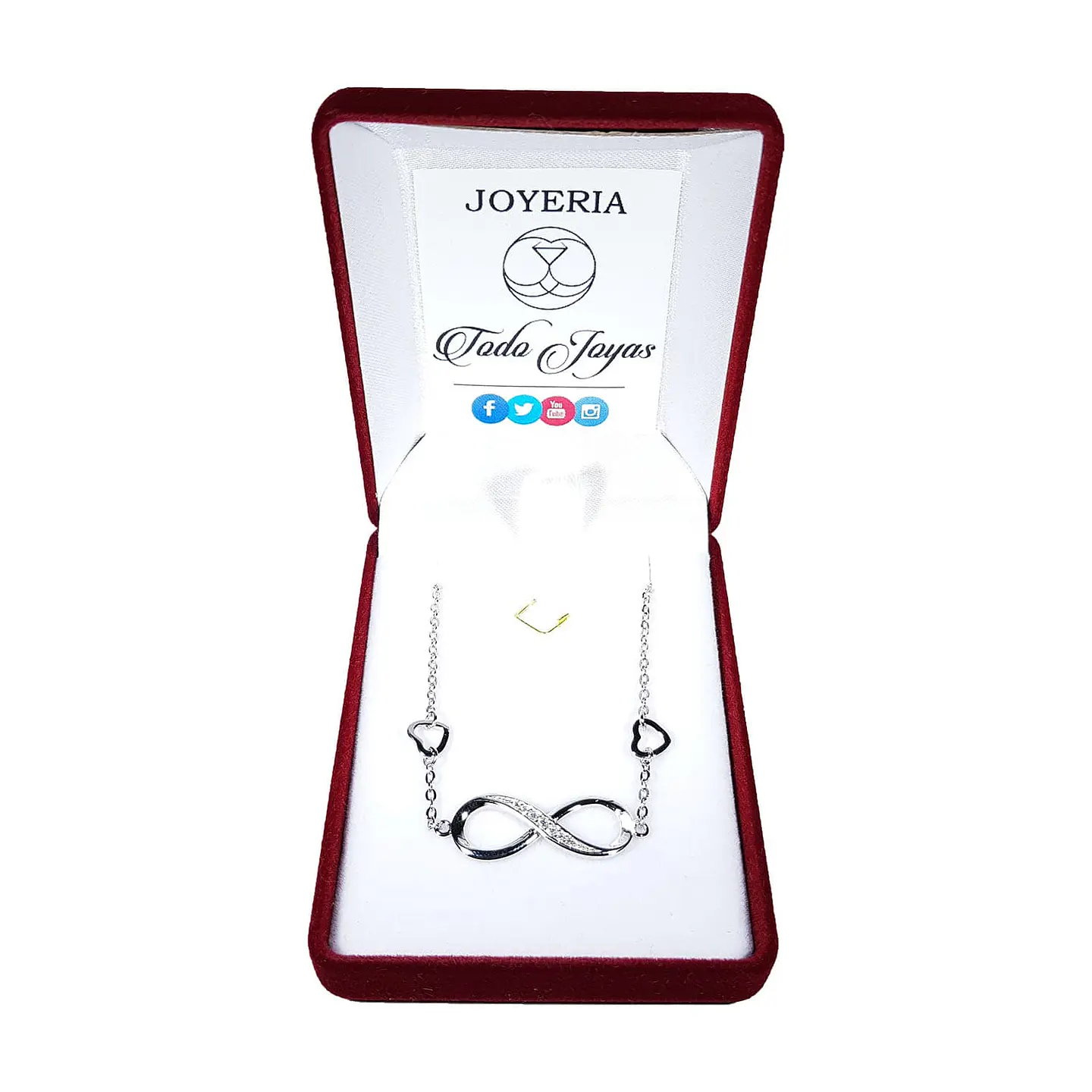 Pulsera Infinito Con Circones Plateada 2