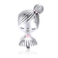 Charm Dije Plata 925 Niña con Moño - Miniatura 1