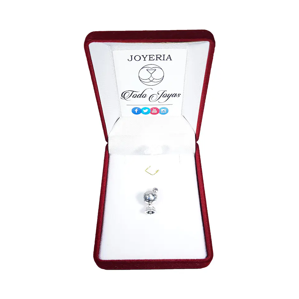 Charm Dije Plata 925 Niña con Moño 2