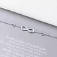 Pulsera Infinito Con Circones Plateada - Miniatura 4