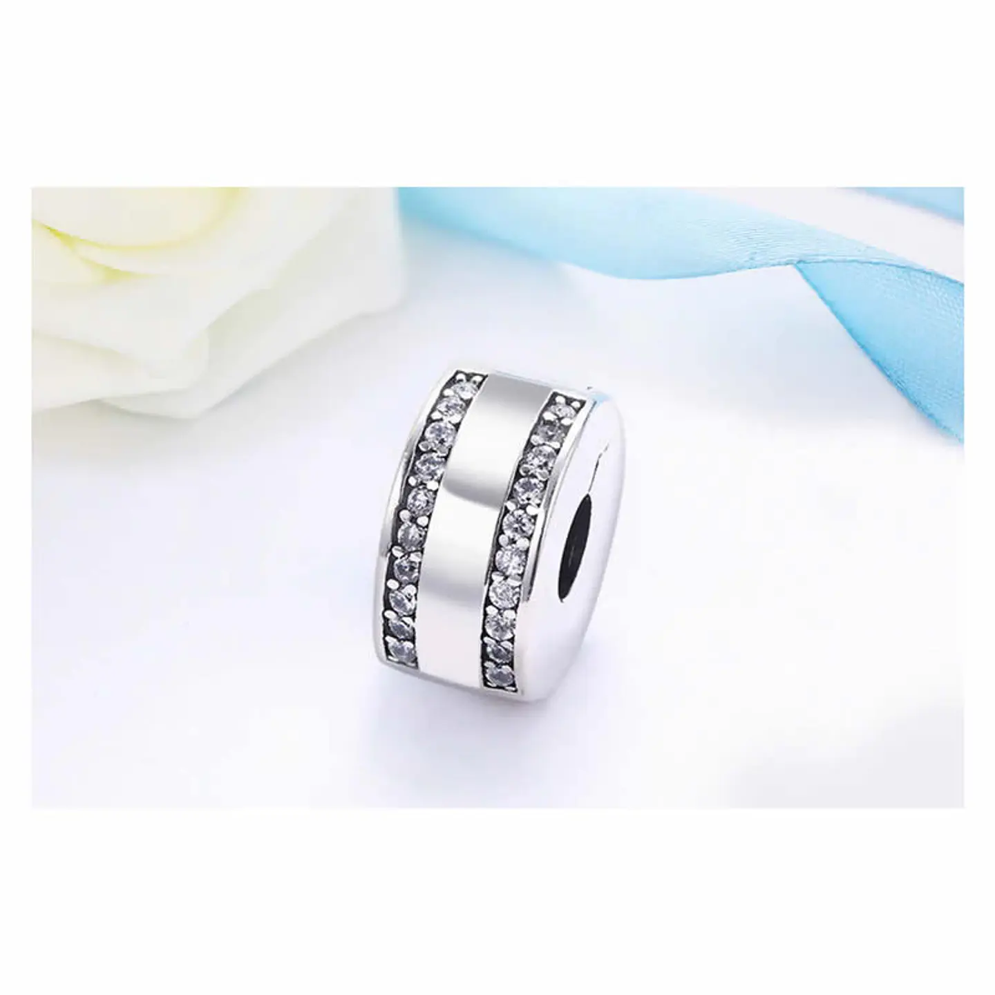 Charm Dije Plata 925 Clip Circones 4