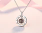 Collar Colgante Te Amo en 100 Idiomas Plateado - Miniatura 4