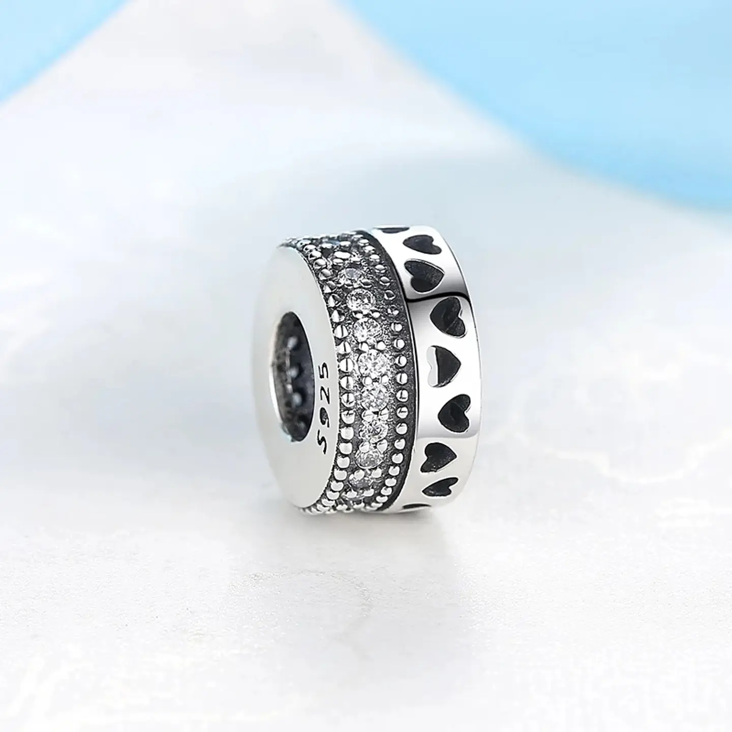 Charm Dije Plata 925 Separador Circular 3