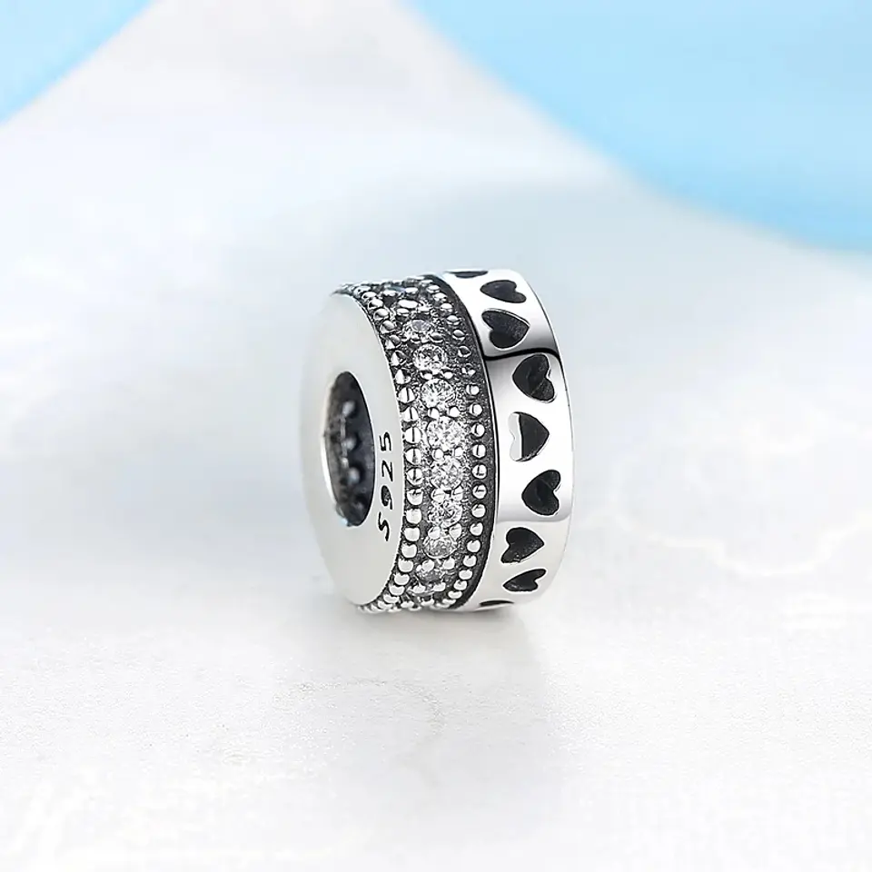 Charm Dije Plata 925 Separador Circular 3