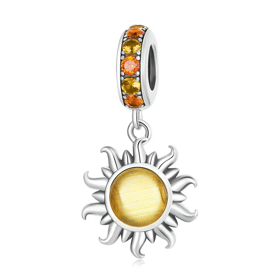 Charm Dije Plata 925 Sol Brillante  1