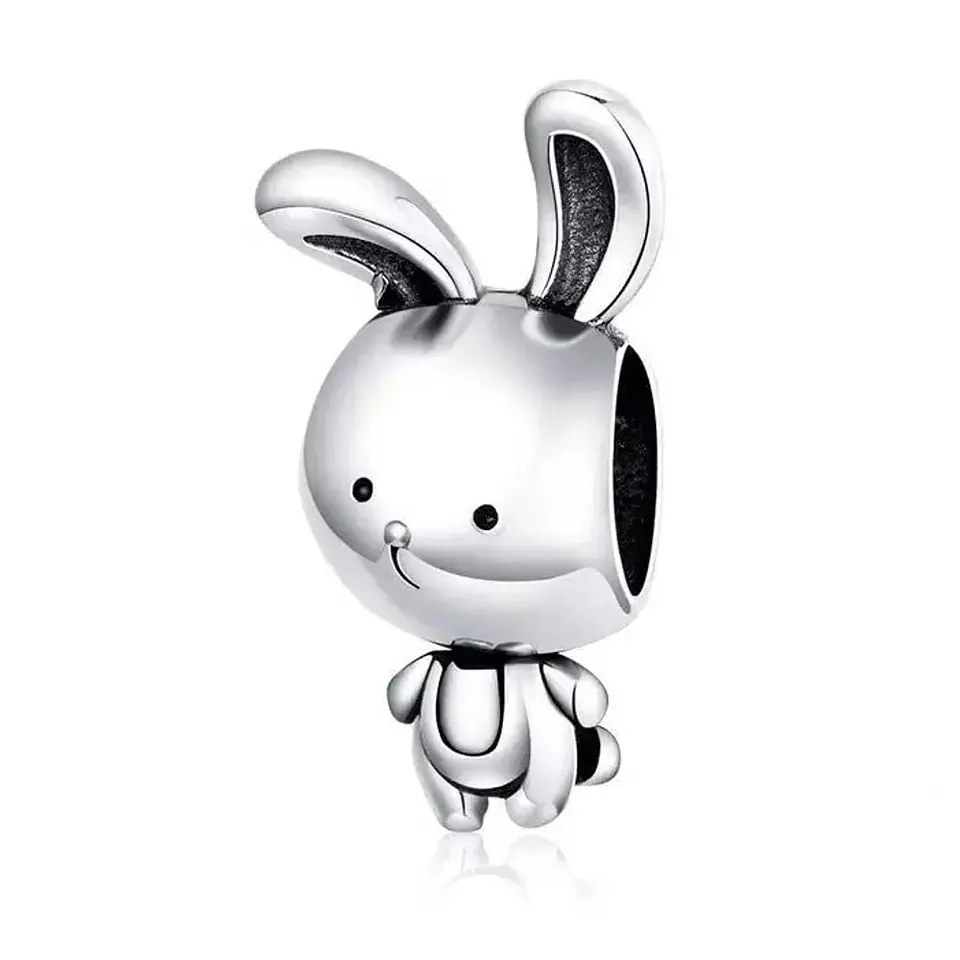 Charm Dije Plata 925 Conejito Lindo 1