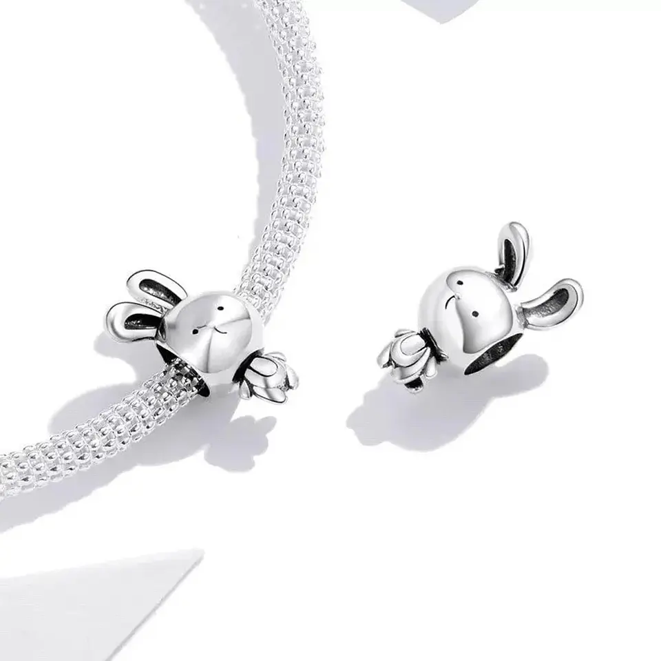 Charm Dije Plata 925 Conejito Lindo 2