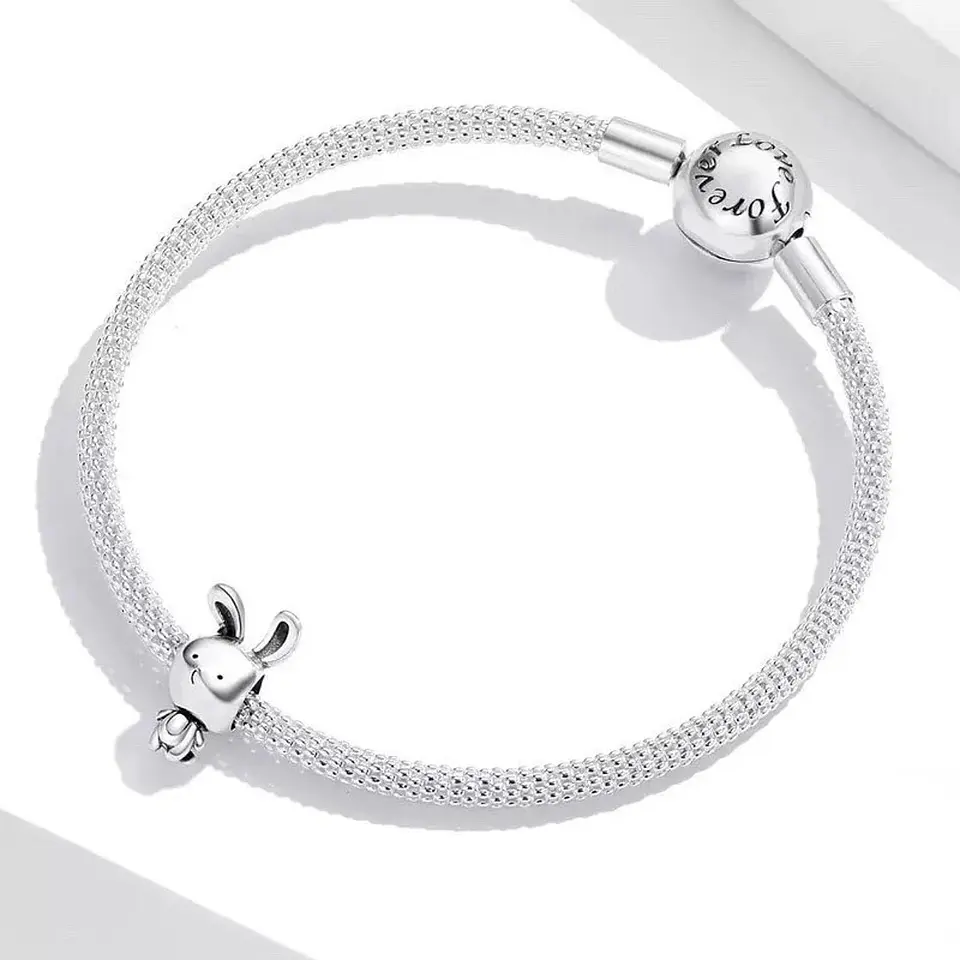 Charm Dije Plata 925 Conejito Lindo 3