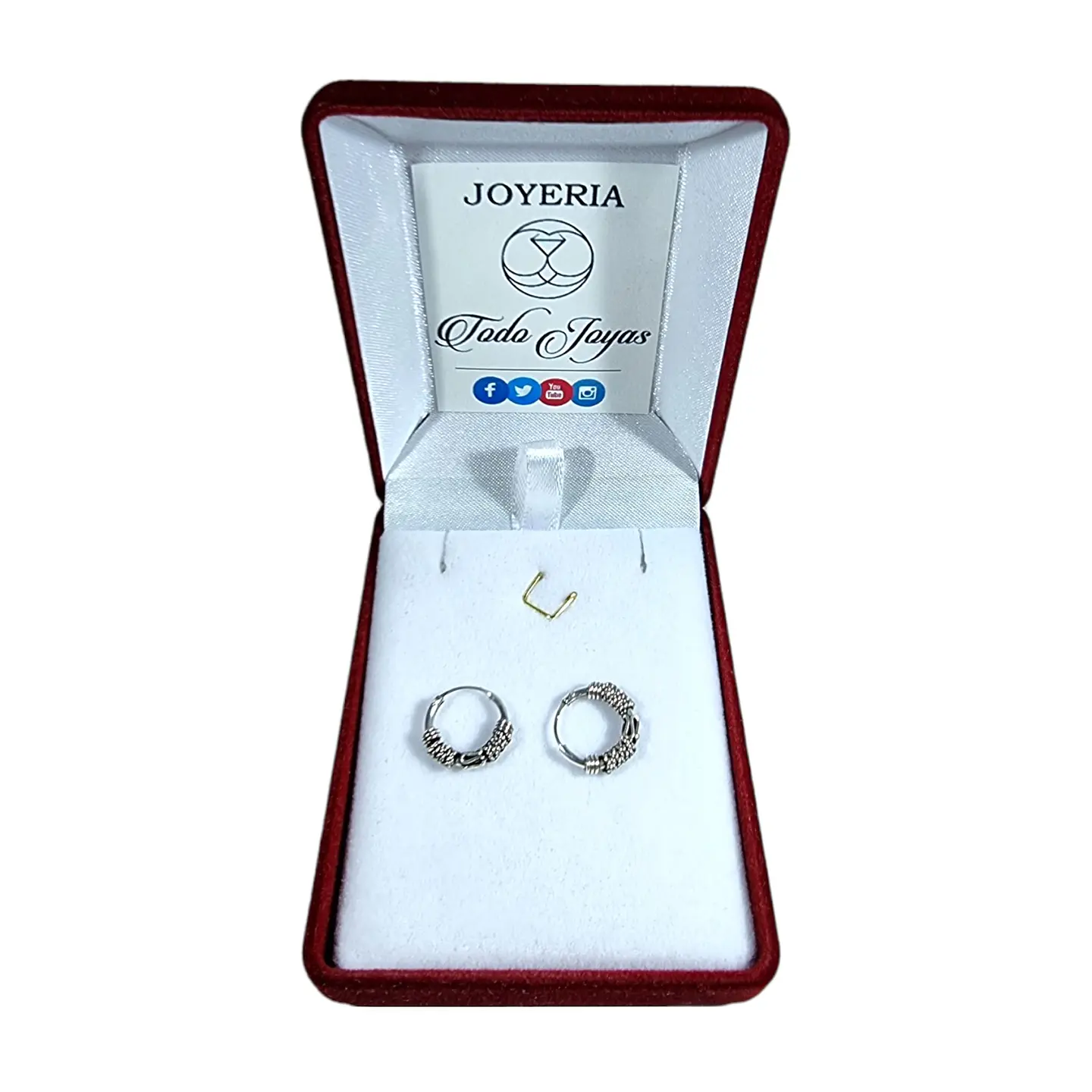 Aros Plata 925 Argolla Bali 12mm 2