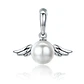 Charm Dije Plata 925 Alas de Angel Perla - Miniatura 1