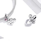 Charm Dije Plata 925 Corazon Loving Sister Infinito - Miniatura 3