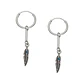 Aros Plata 925 Argolla Pluma - Miniatura 1