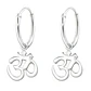 Aros Plata 925 Argolla Om 3o Yoga - Miniatura 1