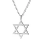 Colgante Collar Estrella David Acero Plateado - Miniatura 1