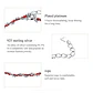 Pulsera Plata 925 Hilo Rojo Bolitas - Miniatura 3