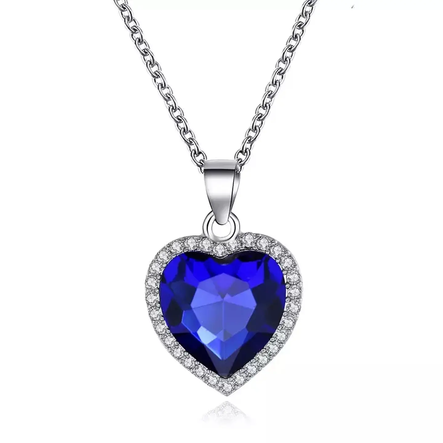 Collar Colgante Titanic Corazon del Oceano Azul 1