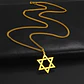 Colgante Collar Estrella David Acero Dorado - Miniatura 6