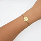Pulsera Trebol de La Suerte Dorada Acero - Miniatura 2