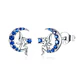 Aros Plata 925 Hada en Luna Azul - Miniatura 1