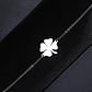Pulsera Trebol de La Suerte Plateada Acero - Miniatura 5