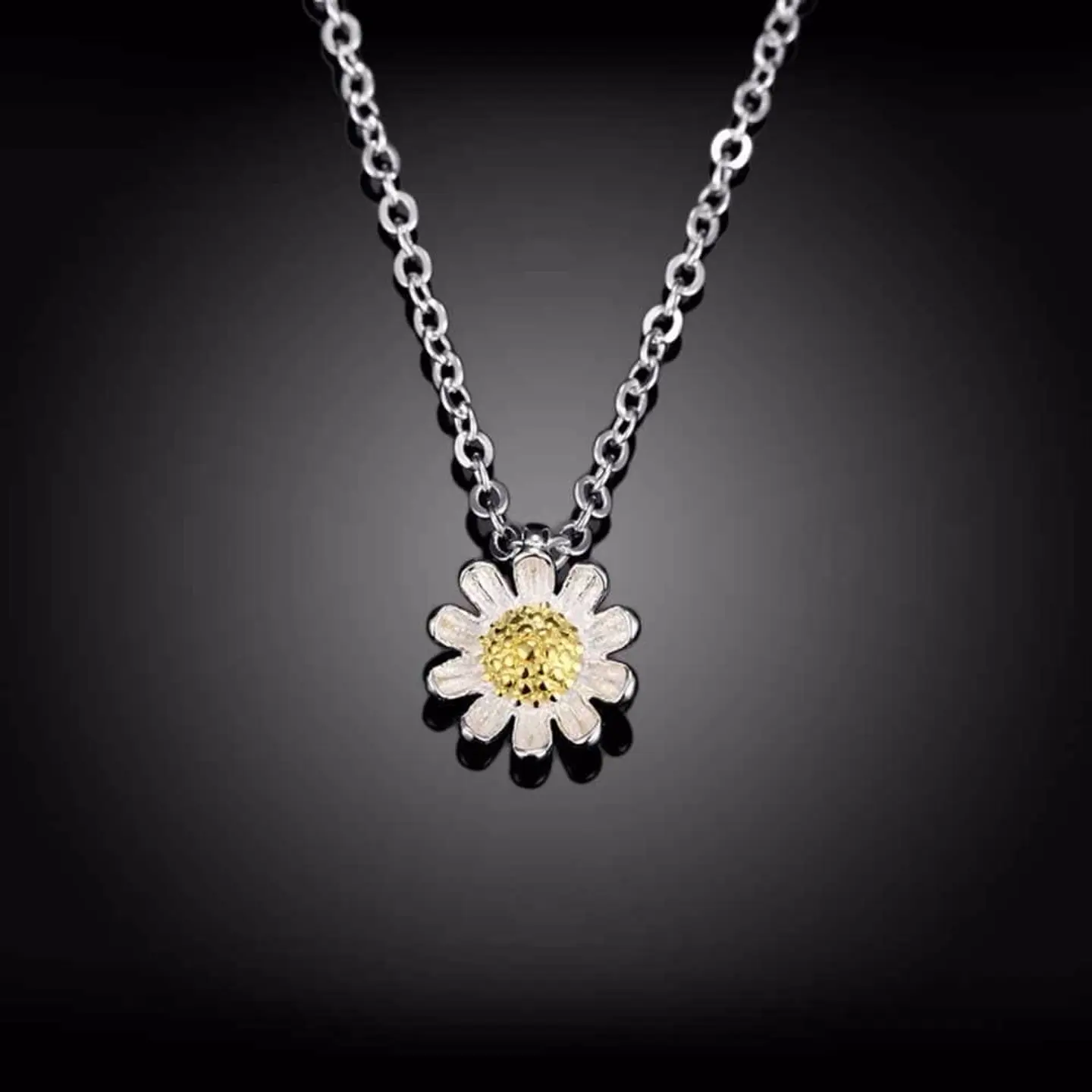 Collar Plata 925 Flor de Camomila 6
