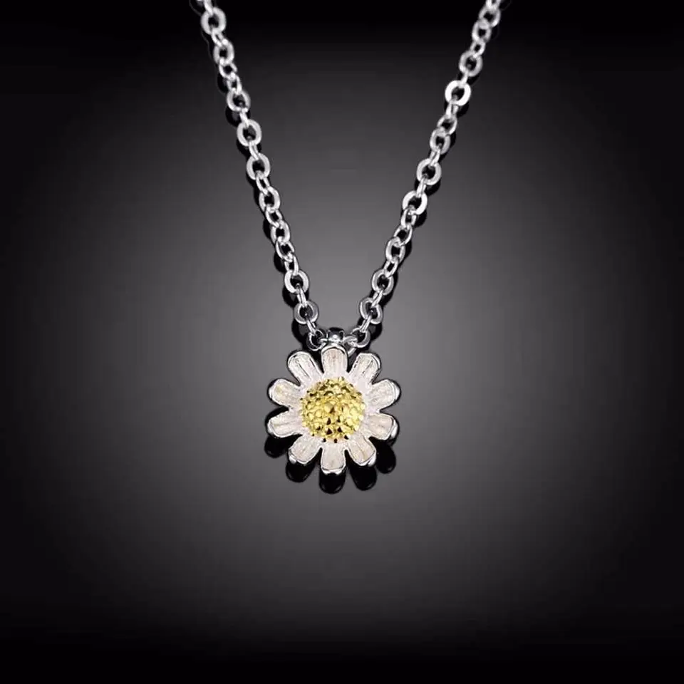 Collar Plata 925 Flor de Camomila 6
