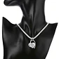 Collar Colgante Corazon Plateado - Miniatura 3