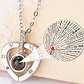 Collar Corazon Te Amo en 100 Idiomas Plateado - Miniatura 3