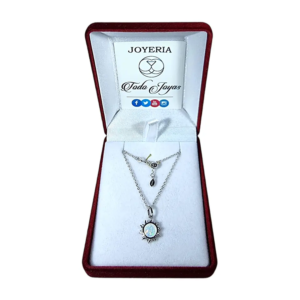 Collar Plata 925 Sol de Opalo 2