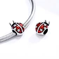 Charm Dije Plata 925 Mariquita Roja con Negro - Miniatura 4