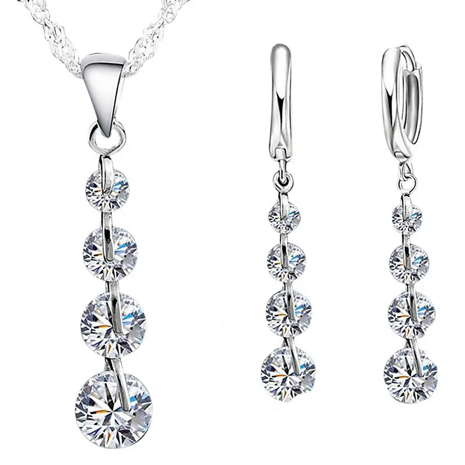 Conjunto Baston con Circones Plateado 1