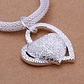 Collar Colgante Corazon Plateado - Miniatura 6