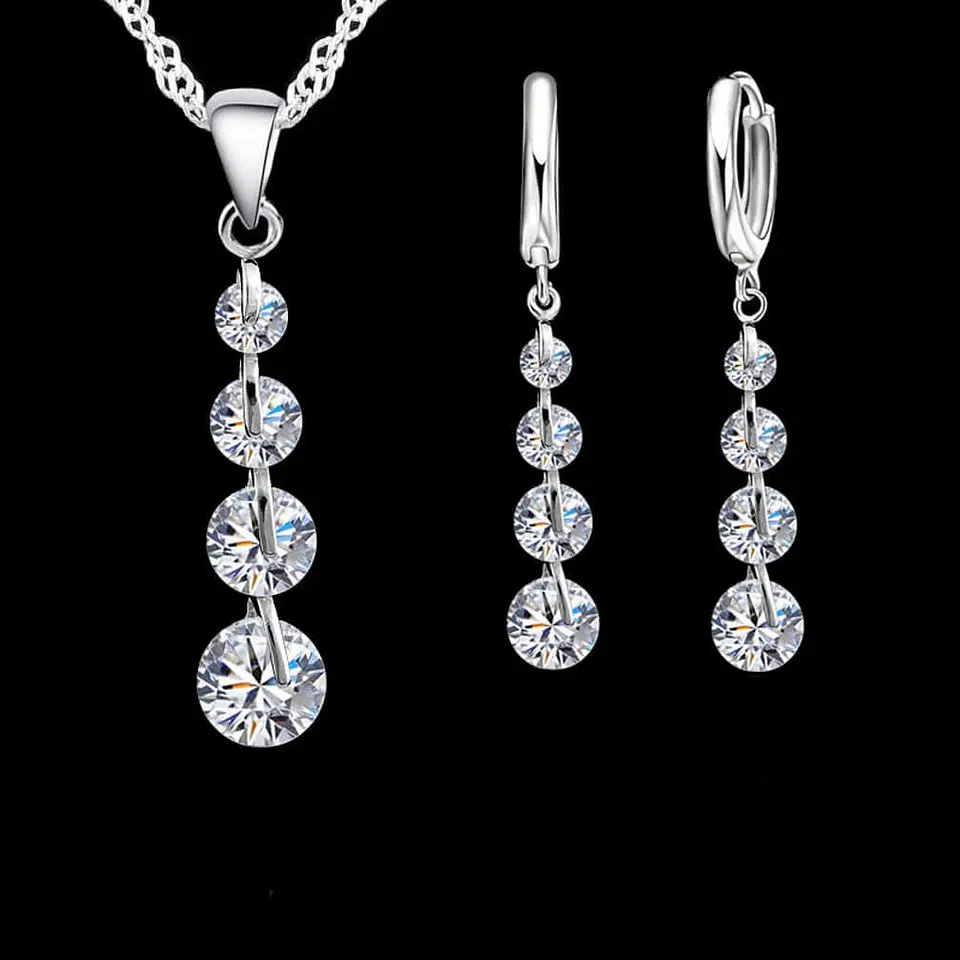 Conjunto Baston con Circones Plateado 2