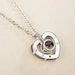 Collar Corazon Te Amo en 100 Idiomas Plateado - Miniatura 5