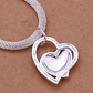 Collar Colgante Corazon Plateado - Miniatura 7