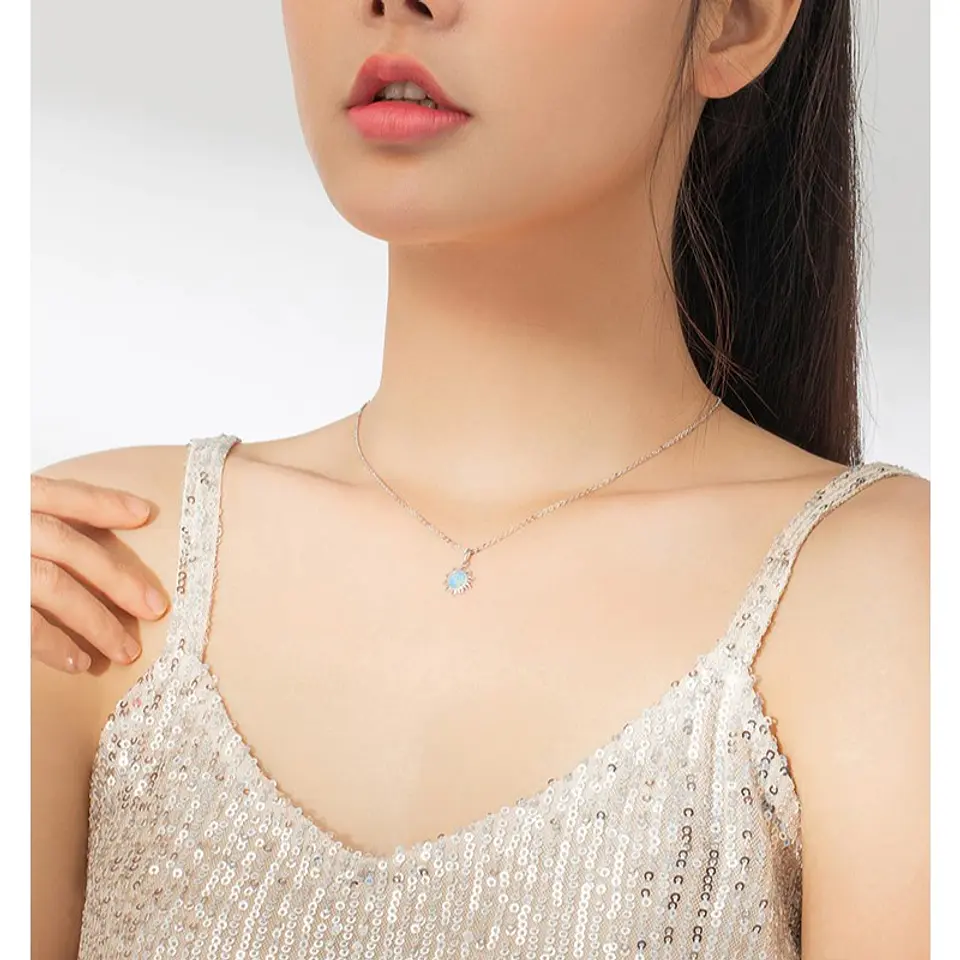 Collar Plata 925 Sol de Opalo 5